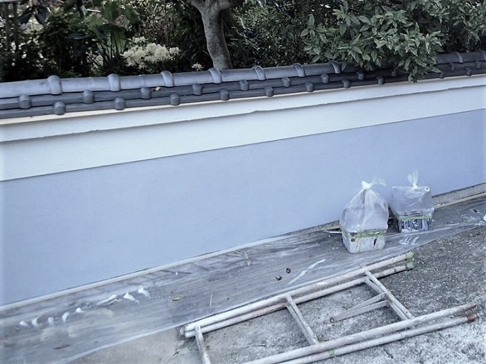 塀　外壁　外装　塗り替え　塗装　リフォーム　施工前　施工後　施工例